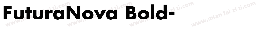 FuturaNova Bold字体转换